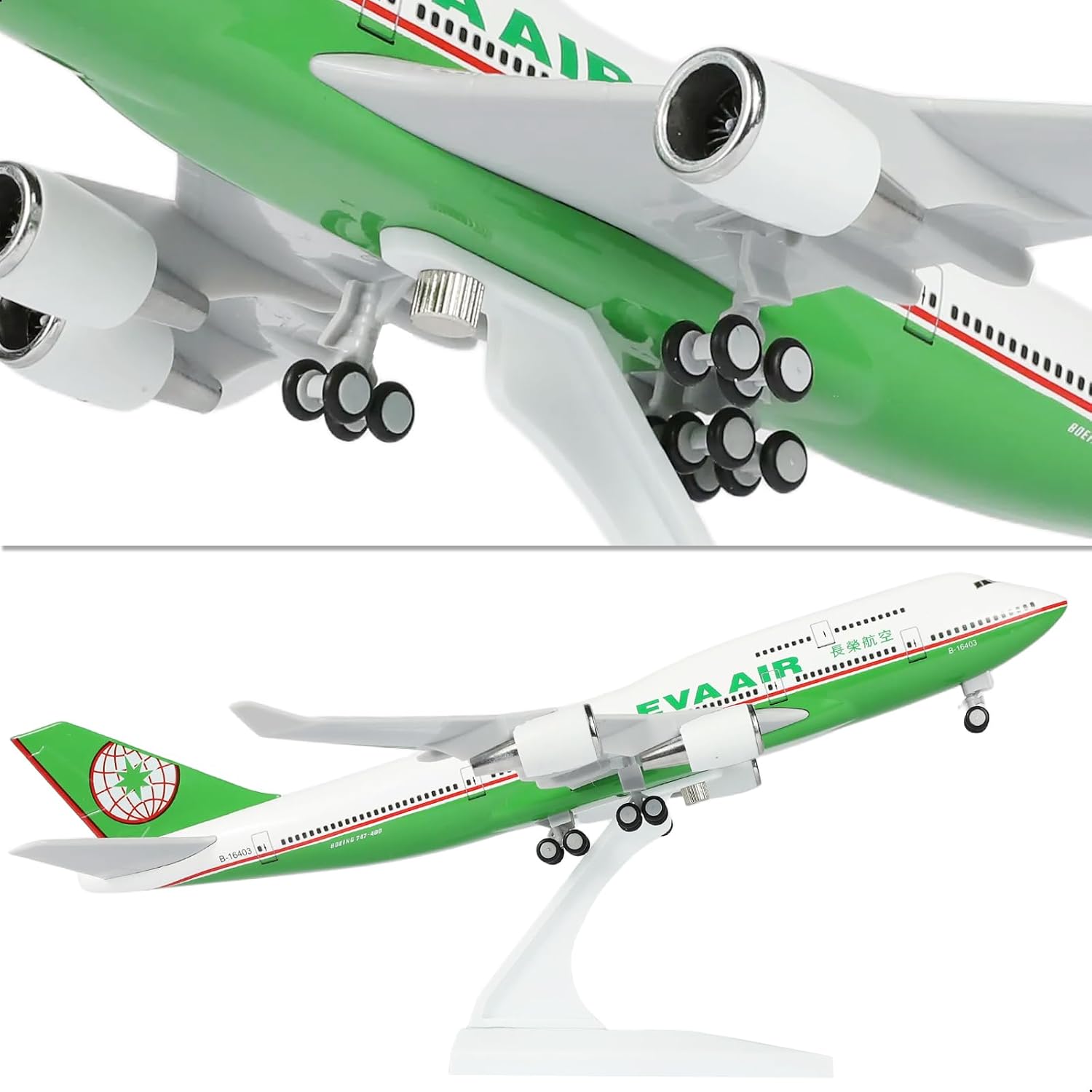 Model Kit Eva - 30cm EVA Air B747 Resin Aircraft