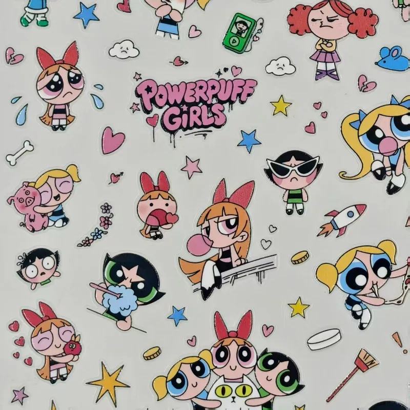 Powerpuff Girls Stickers Water - Model Kit Anime Girl 评论和价格
