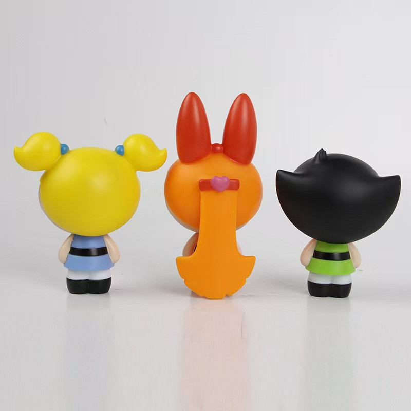 Powerpuff Girls PVC Figure Set - Model Kit Anime Girl 评论和价格