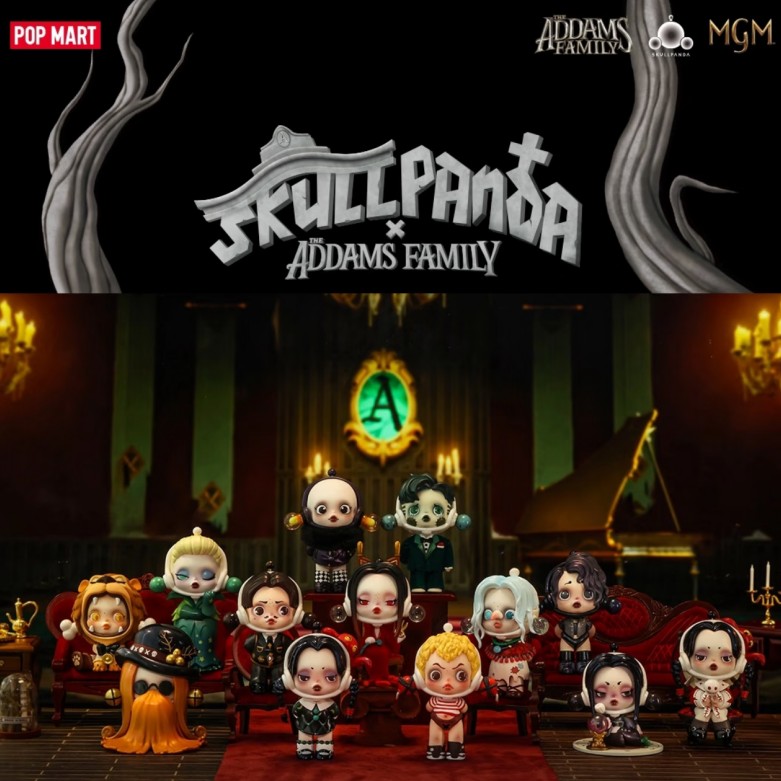 POP MART SKULLPANDA Addams Fam - Model Kit Anime Girl 评论和价格
