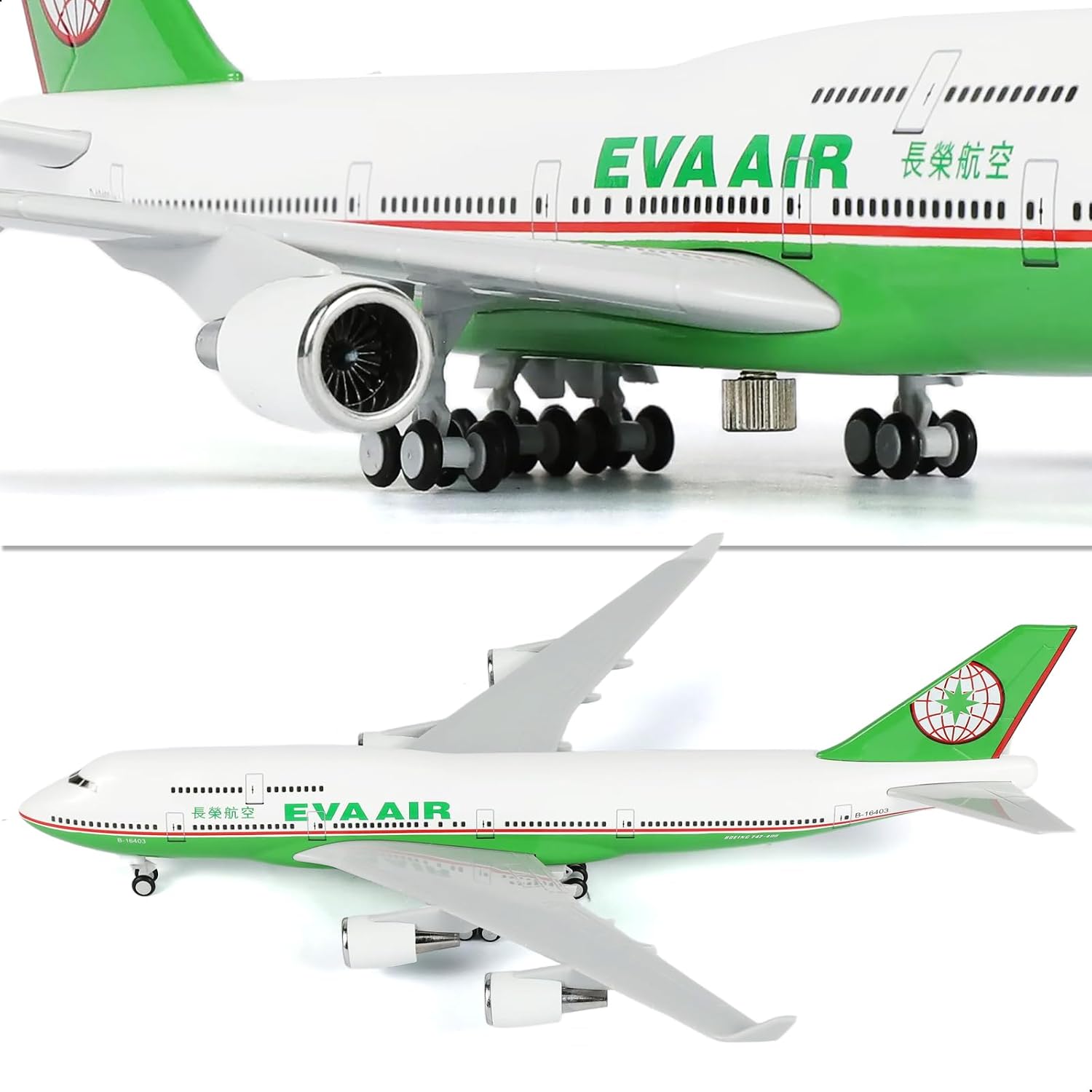 30cm EVA Air B747 Resin Aircra - Model Kit Eva 评论和价格