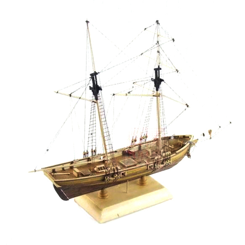 1:70 New Port Wooden Sailing B - Model Kit Yacht 评论和价格