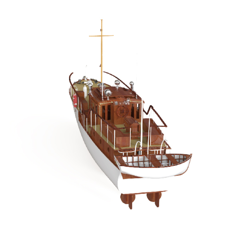 Remote Control Boat 880mm 1/18 - Model Kit Yacht 评论和价格